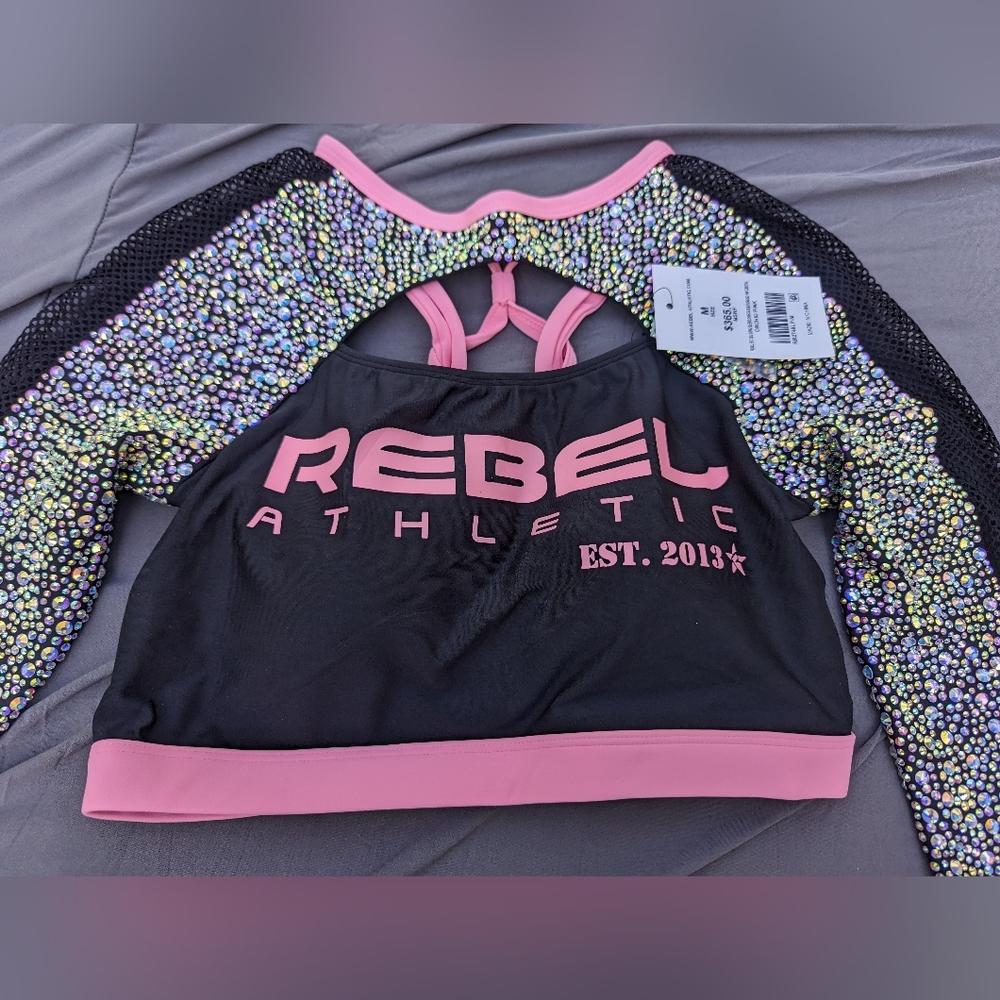 Adult Rebel Athletic Long Sleeve Sports Bra - Picture 8 of 14